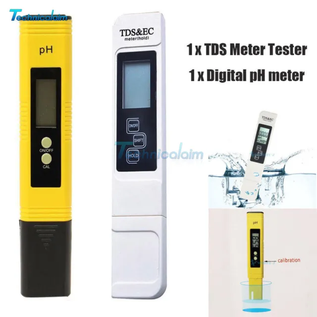 Digital PH Meter Tester Aquarium Pool LCD Pen Monitor TDS EC Water Meter Tester 2