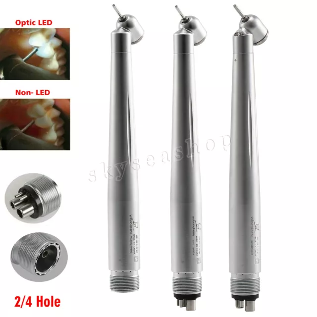 Dental 45 degree Handpiece Surgical High Speed (LED E-generator) 2/4 Hole rro