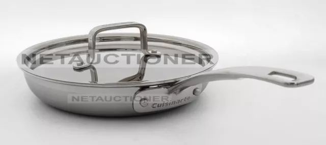 Cuisinart MultiClad Pro 3-Ply Stainless Steel 8" Skillet with Lid Professional