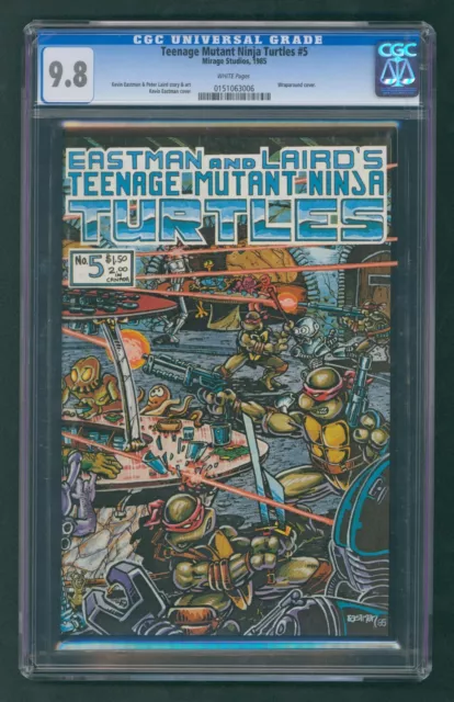 Teenage Mutant Ninja Turtles #5 CGC 9.8 TMNT Eastman Laird 1985 Mirage Studios