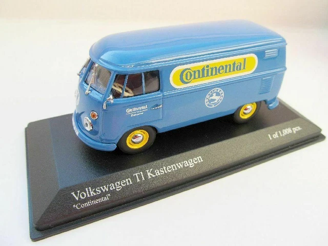 Camion Food Truck VW T1 Bus Bleu Blanc – Modèle Réduit 1:24 Par Motormax, Parfait Pour Les Collectionneurs !