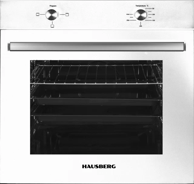 Hausberg Hb- 8051  Forno Elettrico Da Incasso Con Pannello Acciaio 76Litri