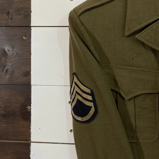 VINTAGE 40S 50S Military Ike Wool Jacket Men’s XS £41.50 PicClick UK