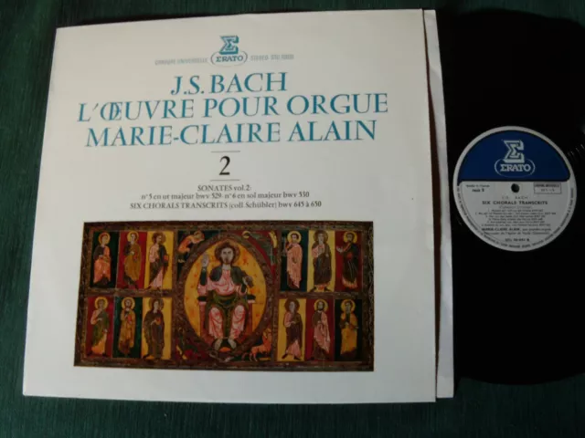 Marie-Claire Alain: Js Bach , L'Artwork Für Orgel - Vol 2 - LP Erato Stu 70031