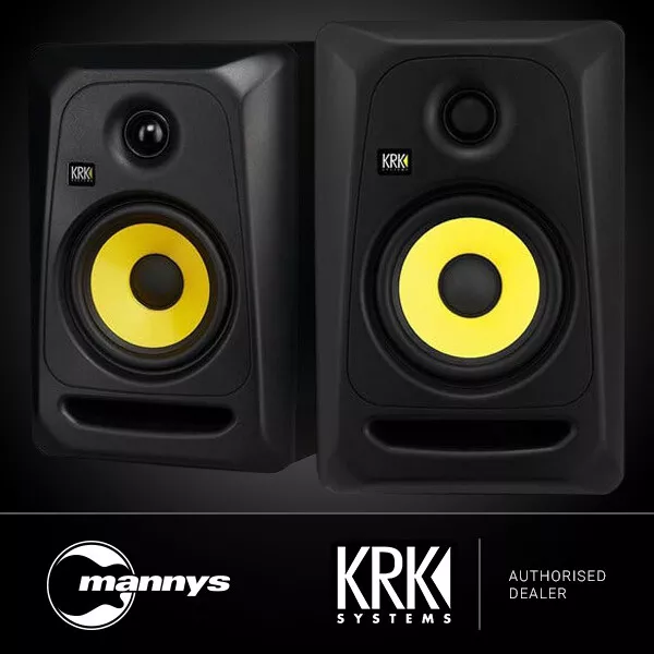 KRK Classic 5 5" Professional Powered Studio Monitors (Black Pair)