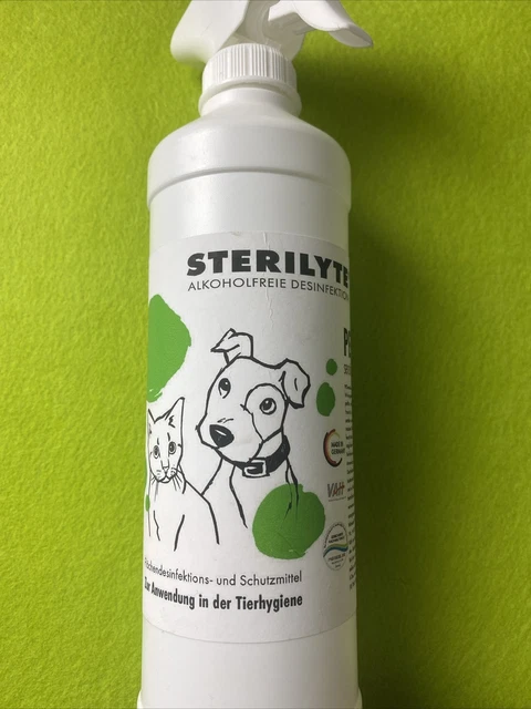 Sterilyte Alkoholfreie Desinfektion Tierhygiene  500ml Neu