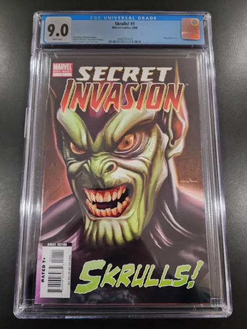 Secret Invasion Skrulls #1 CGC 9.0; Greg Horn Cover