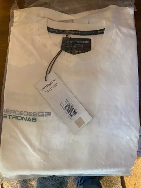 Mercedes GP F1 Team Track Crew T Shirt Whilte L