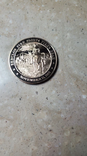 Bronze Proof Medal Zebulon Pike Sights Pikes Peak November 15, 1806