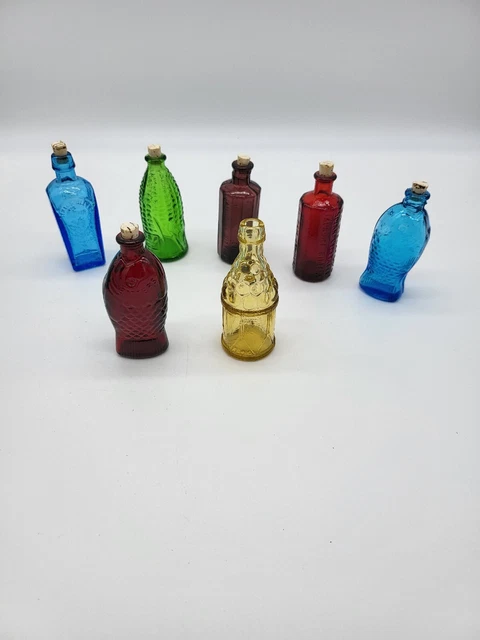 Vintage Wheaton Miniature Elixir Bottles Lot Of 7 Vintage Wheaton Miniature Elixir Bottles Lot Of 7