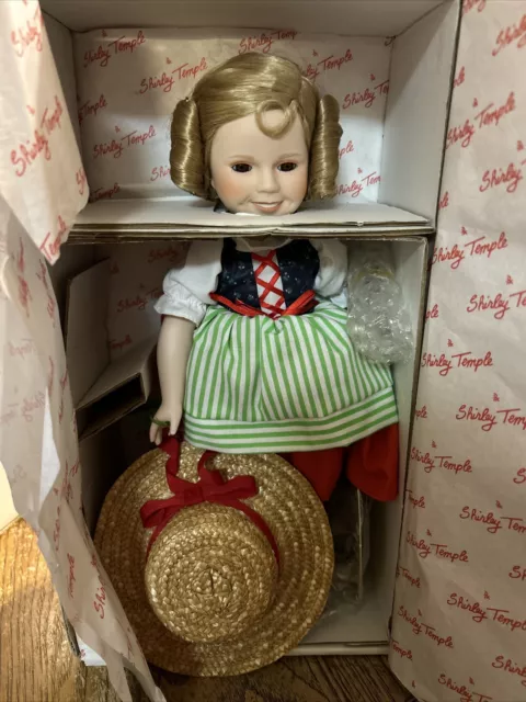 Danbury Mint Shirley Temple "Dolls of the Silver Screen" Heidi NIB NRFB Vintage