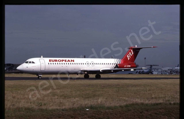 European BAC 1-11 G-AVMS No Date Kodachrome Aircraft Slide/Dia
