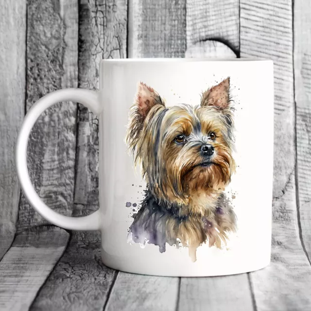 Pet Dog Mug, watercolour Yorkshire Terrier - Ideal Gift