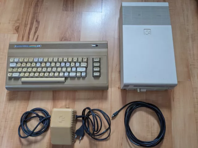 Commodore C64 mit Netzteil und 1541 Floppy Drive