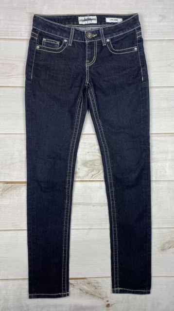 Buckle Daytrip Jeans Womens Sz 26R Dark Wash Lynx Skinny Stretch Denim Low Rise