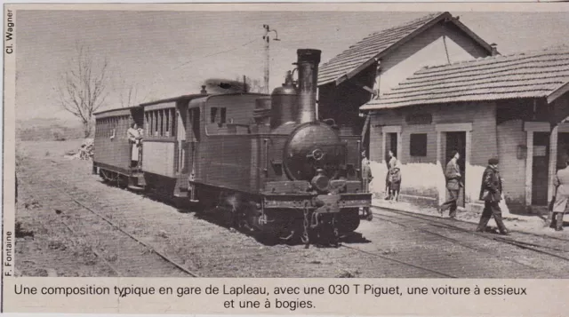 1980  --  Train Vapeur En Gare De Lapleau   3F712