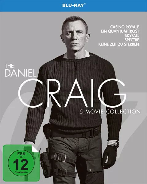 Bond 007 -  Daniel Craig 5-Movie-Collection (BR)  Min: 705/DD5.1/WS  5Disc - MG