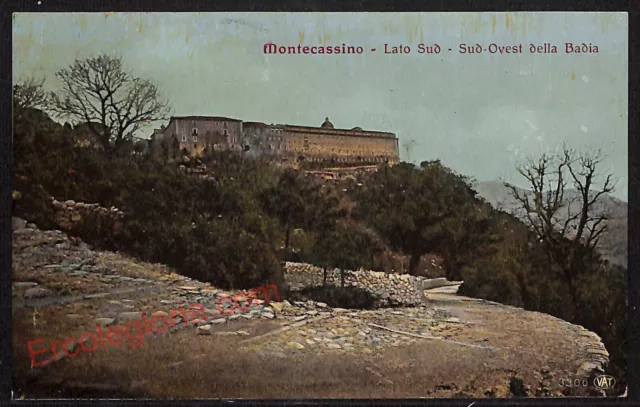 ag0704 - CARTOLINA D'EPOCA - Frosinone Provincia - Montecassino   1911