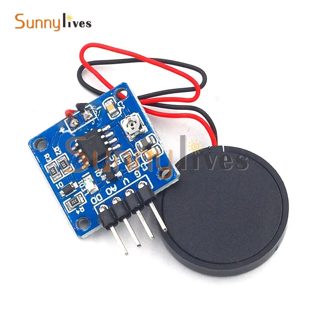 DC 5V Piezoelectric Film Vibration Sensor Switch Module TTL Output