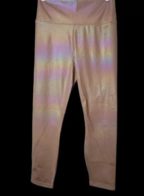 FABLETICS WOMEN'S HIGH-WAISTED Iridescent Luxe Leggings Size 7/8