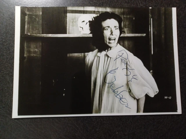 PEGGY WEBBER Hand Signed Autograph 4X6 PHOTO - 1950's ACTRESS  - SCREAMING SKULL