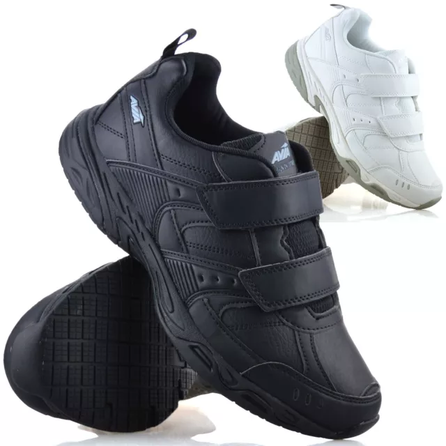 Mens Wide Fit Memory Foam Casual Walking Non Slip Sport Work Trainers Shoes Size