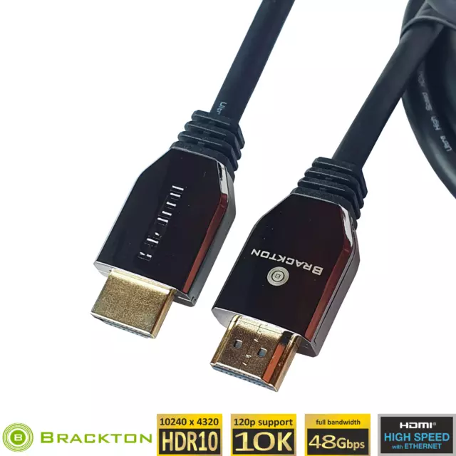 2m HDMI Kabel 2.1 8K 10K (120Hz) Ultra HD High Speed Vollkupfer HDR 4K2K 240Hz