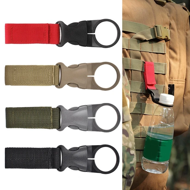 Porte-bouteille d'eau avec boucle en sangle, clip en nylon