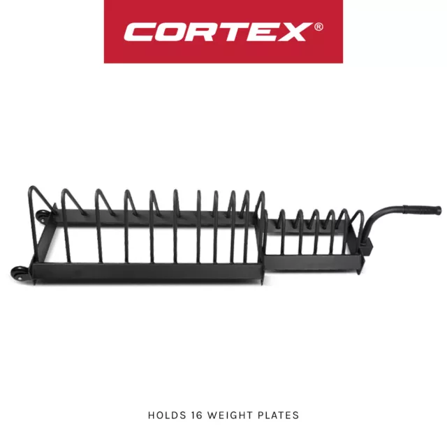 NEW CORTEX Toaster Rack 16 Plate Slots Weight Bumper Olympic Plate Gym Storage