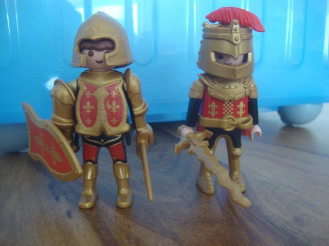 playmobil  lot de 2 chevaliers équipés