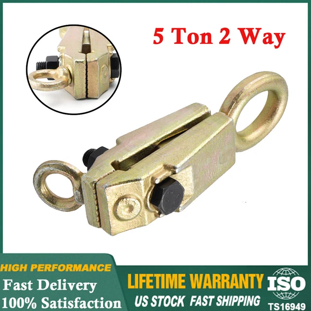 5 Ton 2 Way Self-Tightening Auto Body Repair Pull Clamp Frame Back Dent Puller