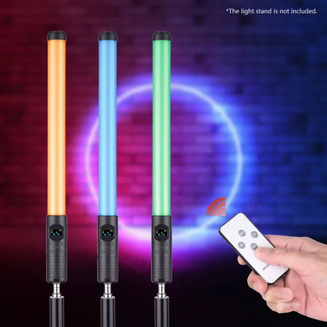 RGB 3000K-6500K LED Videoleuchte Videolicht Handheld Tube Light Röhrenlicht S0W2