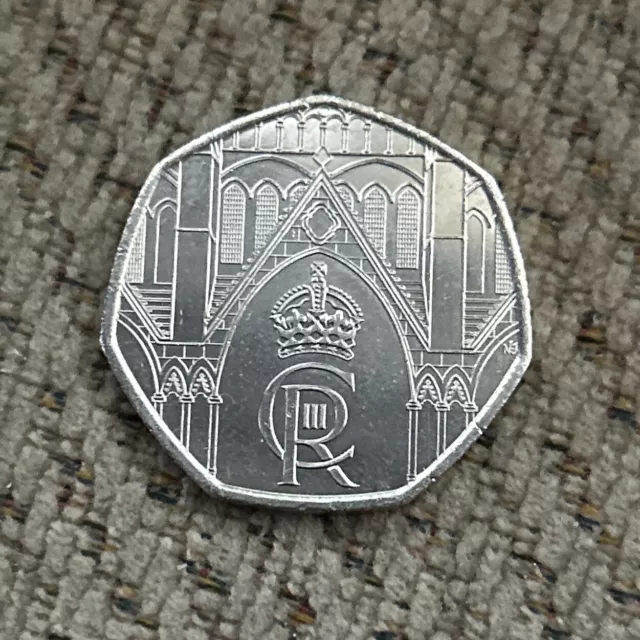 King Charles III Coronation 50p Fifty Pence Coin -2023