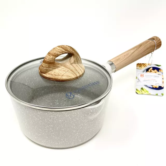 Masterclass Premium Cookware Collection 8 Casserole Pan Pot with Lid 2.4  qt