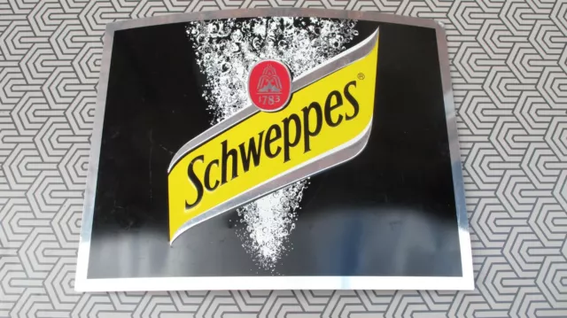 Schweppes Blechschild Alu