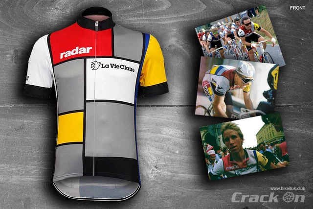 LA VIE CLAIRE Retro Team Cycling Jersey Greg Lemond Look Radar