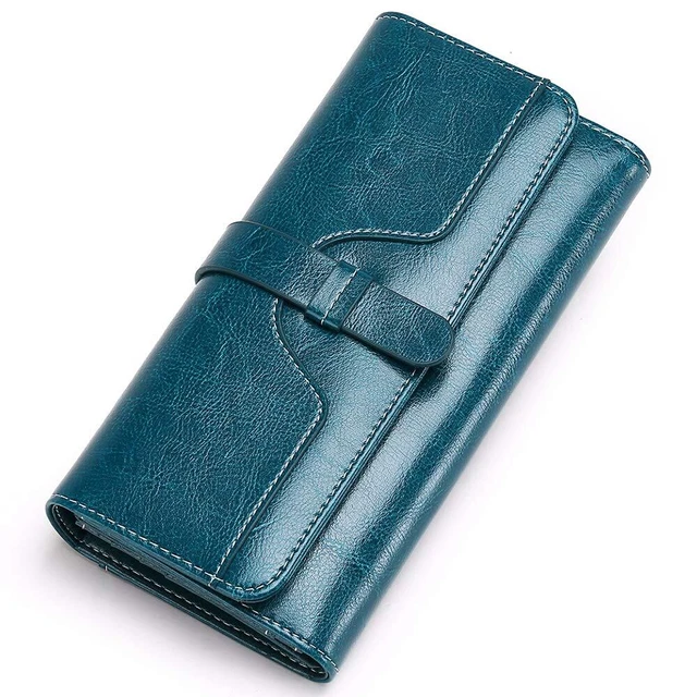 Portefeuille Femme Blocage RFID - Grand Capacité PU Cuir Multi-compartiments