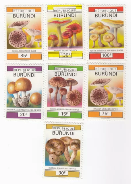 Burundi, Set Mit 7 Briefmarken, MNH, Ah 355