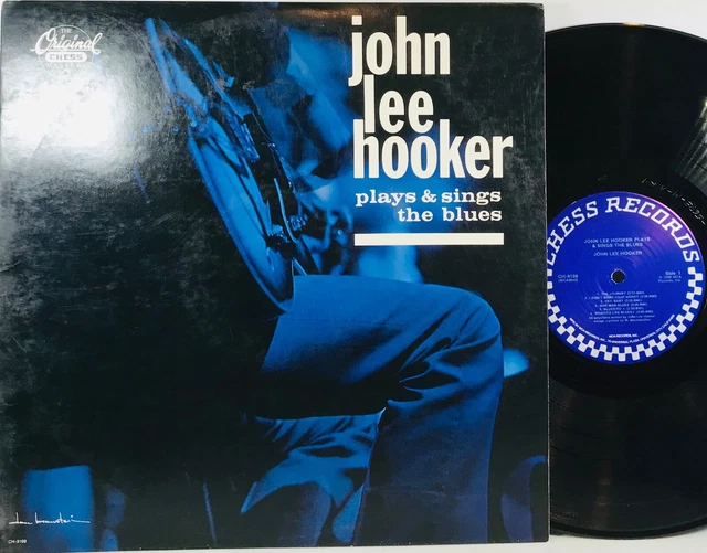 JOHN LEE HOOKER LP Plays and Sings the Blues 1986 Chess RE