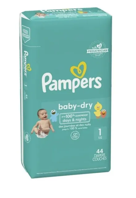 Diapers Newborn/Size 1 (8-14 lb), 32 Count - Pampers Pure