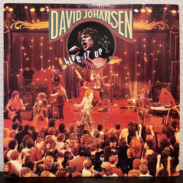 DAVID JOHANSEN - Live It Up (Blue Sky) - 12" Vinyl Record LP - EX