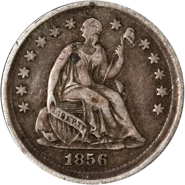 1856-P Seated Liberty Half Dime Great Deals From The Executive Coin Company
