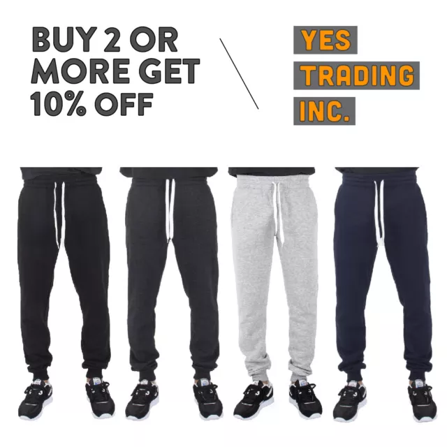 Mens Plain Sweatpants Casual Joggers 3 Pockets Jogger Pants Harem Fleece Pants