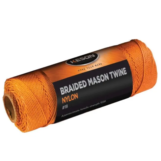 Keson Mason Twine Braided Nylon 500' Roll