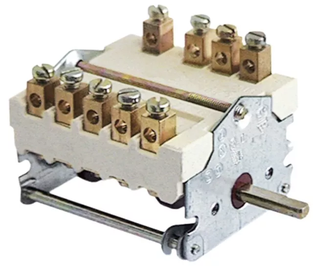 Nockenschalter 7 Schaltstellungen 1No/2Co Schaltfolge 0-1-2-3-4-5-6 32A