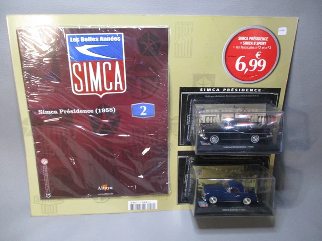 LG1891 ALTAYA Belles Années Simca 2 3  1/43 Voiture Présidence 1958 8 Sport 1952