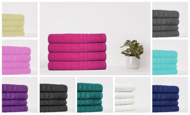4x Large Jumbo Bath Sheets 100% Egyptian Combed Cotton Big Towels 500GSM