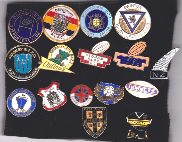 Jr) Rare Old Leeds Rlfcsc Rugby League Supporters Club Metal Brooch