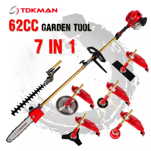 TDKMAN Pole Chainsaw Hedge Trimmer Brush Cutter Whipper Snipper Pruner Line Tree
