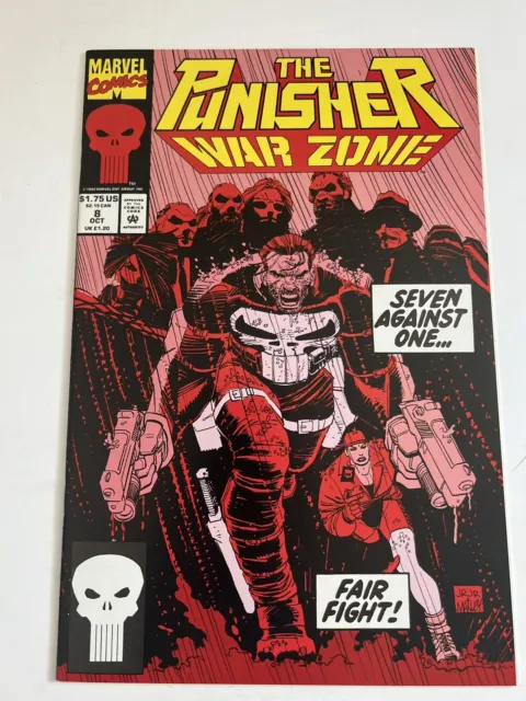 Punisher War Zone Issue #8 Comic Book. Direct Edition. Marvel 1992